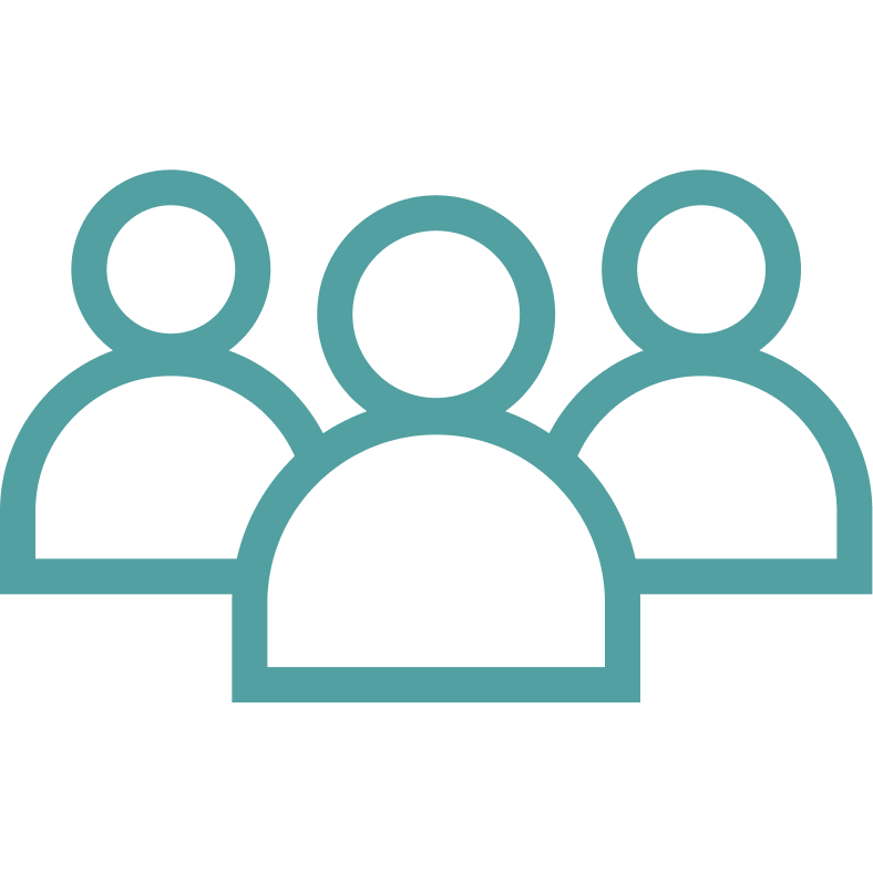 Icon of three people.