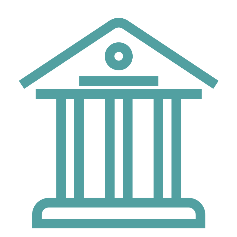 Icon of a government building.